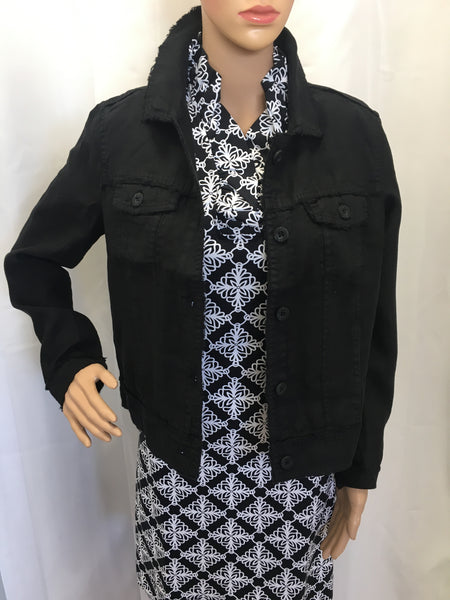 Buy Black Washed Denim Jacket for Women | ONLY | 226779601